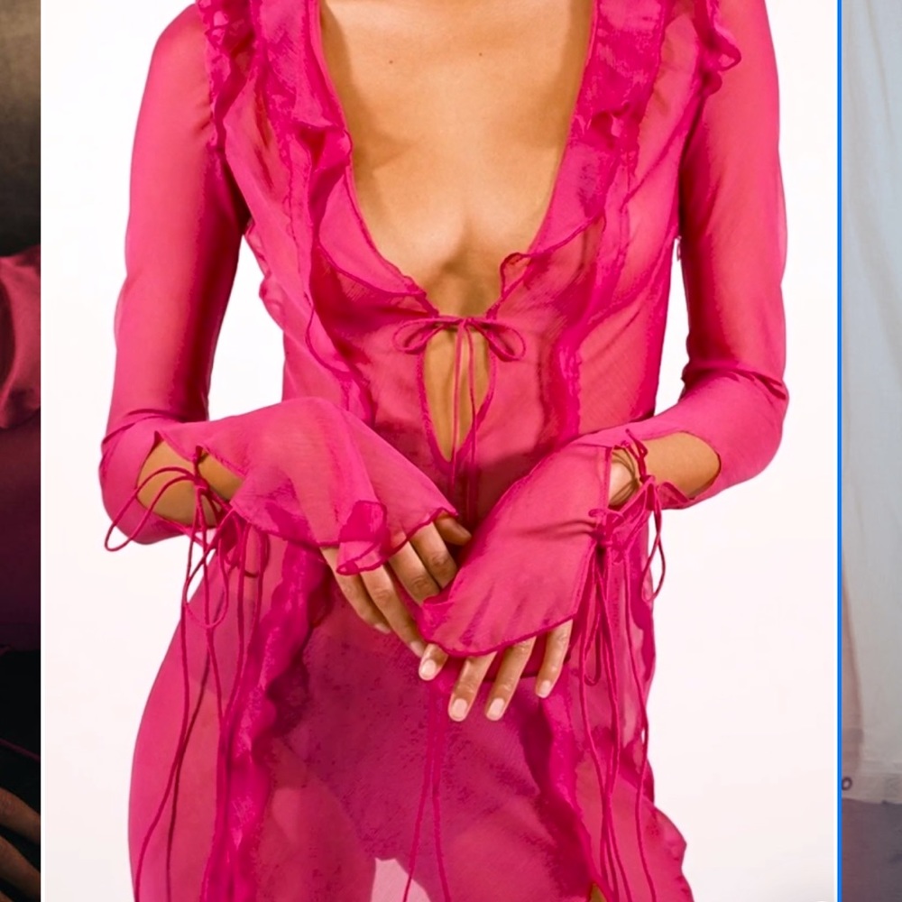 PRICE IS FINAL NO OFFERS PLEASE. Rat and Boa farretti dress in Pink